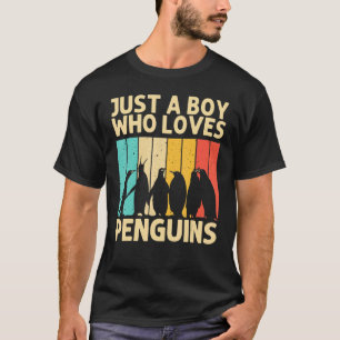 T-shirt Funny Penguin For Boys Kids Penguins Bird Animal R