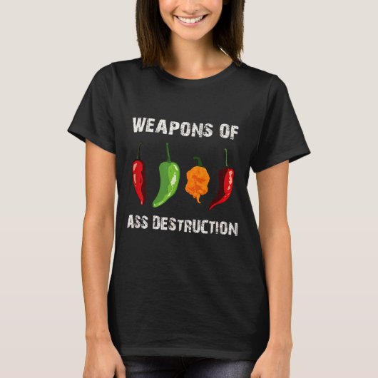 T-shirt Funny Pepper Chili Head Scy Hot Foods  (Devant)