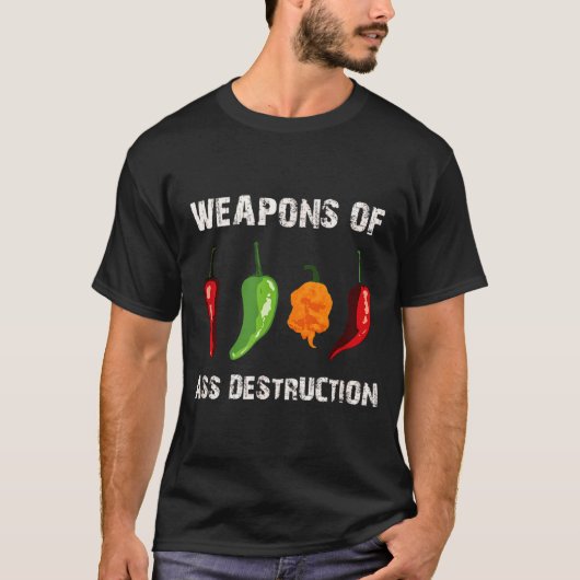 T-shirt Funny Pepper Chili Head Scy Hot Foods  (Devant)