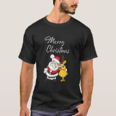 T-shirt Funny Père Noël et Reindee (Devant)