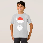 T-shirt Funny Père Noël Face heureux Joyeux Noël famille N (Devant entier)