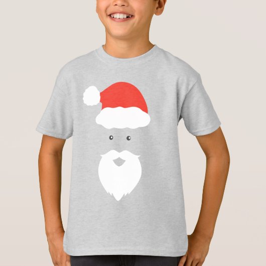 T-shirt Funny Père Noël Face heureux Joyeux Noël famille N (Devant)