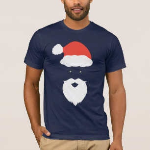 T-shirt Funny Père Noël Face heureux Joyeux Noël famille N