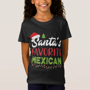 T-Shirt Funny Père Noël Favori mexicain Noël Noël Chapeau 