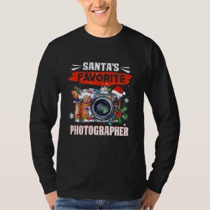 T-shirt Funny Père Noël Favoris Photographes de Noël Pho