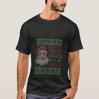 T-shirt Funny Père Noël Ho meme Drôle Noël Père Noël Ugly 
