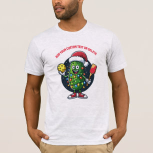 T-shirt Funny Père Noël Pickleballer Noël Meilleur cadeau