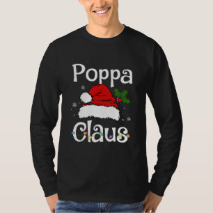 T-shirt Funny Père Noël Poppa Claus Famille de jumelage 
