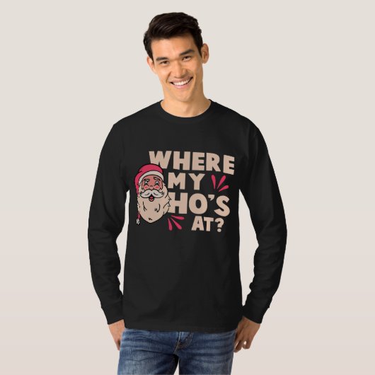 T-shirt Funny Père Noël Pun Noël  (Devant entier)