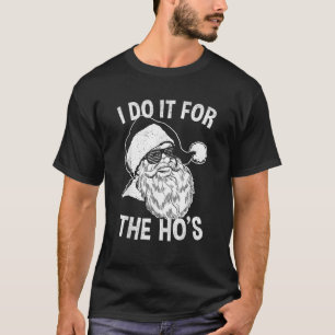 T-shirt Funny Père Noël Shirt Retro Père Noël Je le fais p
