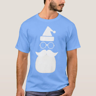 T-shirt Funny Père Noël visage Lunettes de soleil avec bar