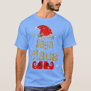 T-shirt Funny Père Noël Yaya Claus Famille de jumelage de