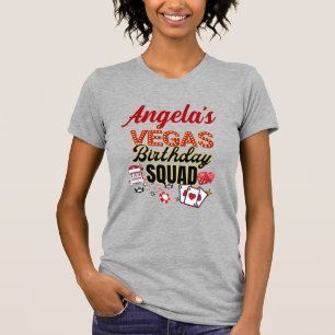 T-shirt Funny Personnalisé Las Vegas Anniversaire Party Sq