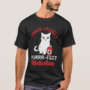 T-shirt Funny Pharmacy Cat Lady Technicien en pharmacie Ki