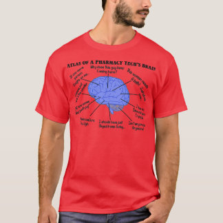 T-shirt Funny Pharmacy Tech Cerveau