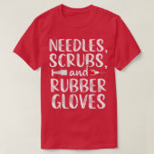 T-shirt Funny Phlebotomiste Technicien en phlébotomie Aigu (Design devant)