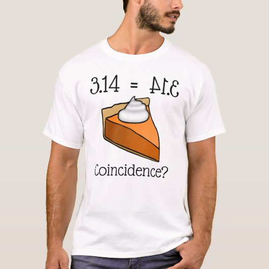 T-shirt Funny Pi Day 3.14 est égal à Pie (Devant)