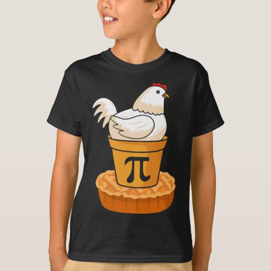 T-shirt Funny Pi Day - Chicken Pot Pie - Mathématiques mat (Devant)