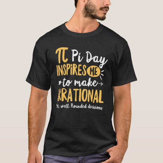 T-shirt Funny Pi Day M'Inspire De Faire Des Maths Irration (Devant)