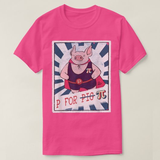 T-shirt Funny Pi Day Pig P pour professeur de mathématique (Design devant)