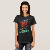T-shirt Funny Pi Day Pirate Apple Costume Math Teacher Boy (Devant entier)