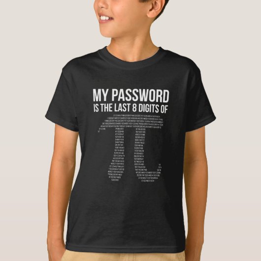 T-shirt Funny Pi - Geek de mathématiques Nerd (Devant)