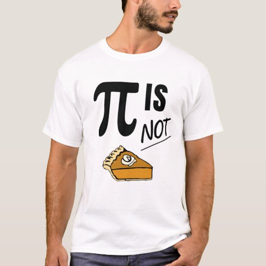 T-shirt Funny Pi n'est pas Pie (Devant)