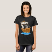 T-shirt Funny Pi-rate Ship Happy Pi Day Math Lover Geek Pi (Devant entier)