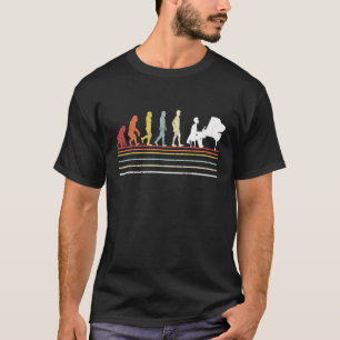 T-shirt Funny Piano Chemise Rétro Vintage Evolution De L'H