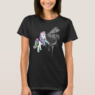 T-shirt Funny Piano Unicorn Chemise professeur de musique