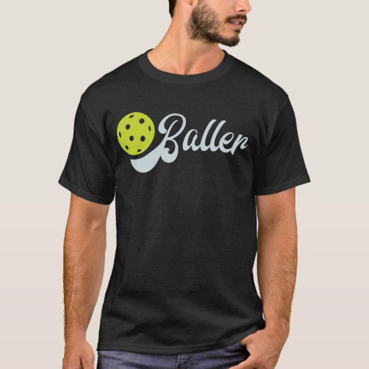 T-shirt Funny Pickle Baller Team (Devant)