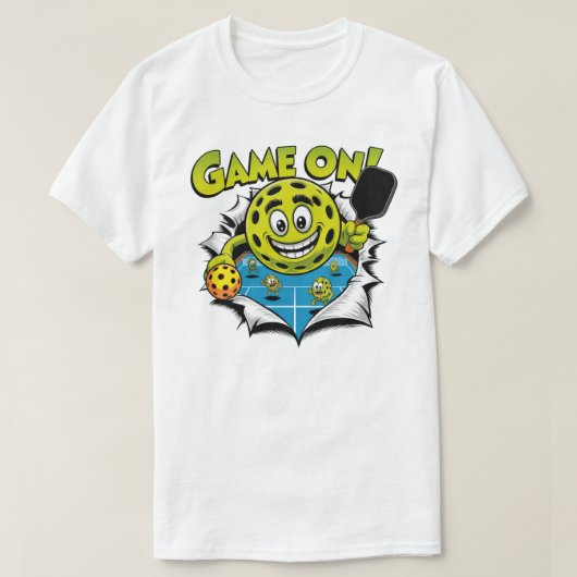 T-shirt Funny Pickleball Géant Pickle Game On (Design devant)
