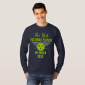 T-shirt Funny Pickleball Nom personnalisé Anniversaire Dat (Devant entier)