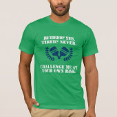 T-shirt Funny pickleball Paddle vétéran (Devant)
