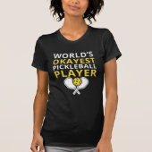 T-shirt Funny Pickleball Player Paddle (Devant)