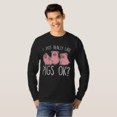 T-shirt Funny Piglet I Just Really Like Pigs Ok Kids (Devant entier)