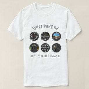 T-shirt Funny Pilot Art Hommes Femmes Aviation Pilote de L