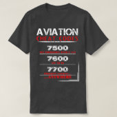 T-shirt Funny Pilot Aviation cheat code  (Design devant)