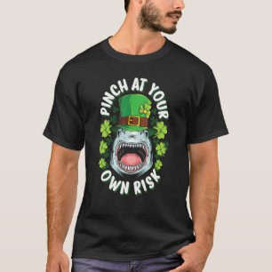 T-shirt Funny Pinch At Your Own Risk Shark St Patrick