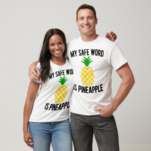 T-shirt Funny Pineapple Safe Word Design (Unisexe)