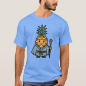 T-shirt Funny Pineapple Sensei Master Samurai Illustration (Devant)