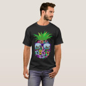 T-shirt Funny Pineapple Sunglasses Aloha Hawaiian Hawaii B (Devant entier)