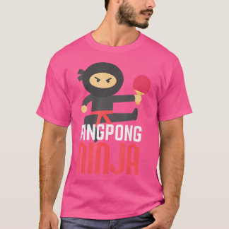 T-shirt Funny Ping Pong Ninja Shirt Table Tennis
