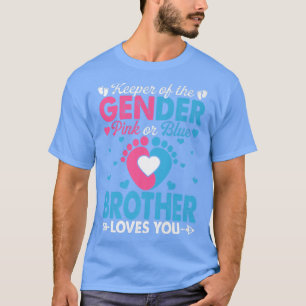 T-shirt Funny Pink or Blue Brother Vous Aime Révéler Le Se