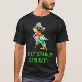T-shirt Funny Pirate Parrot Salt Shaker Design (Devant)