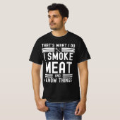 T-shirt Funny Pitmaster-I Fumer Viande BBQ Fumer Grill cad (Devant entier)