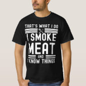 T-shirt Funny Pitmaster-I Fumer Viande BBQ Fumer Grill cad (Devant)