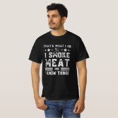T-shirt Funny Pitmaster-I Fumer Viande BBQ Fumer Grill cad (Devant entier)