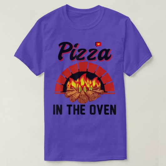 T-shirt Funny Pizza In The Oven Pregnant Women Pregnancy T (Design devant)