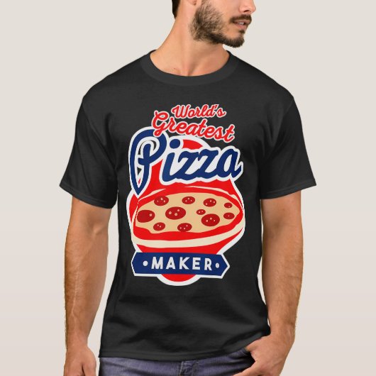T-shirt Funny Pizza Lover Pizza Delivery Man Pizza Maker (Devant)